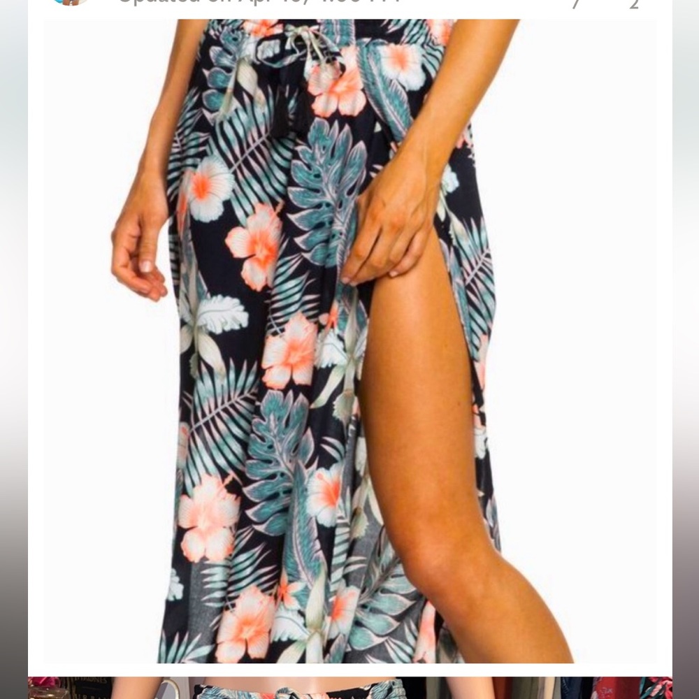 Roxy long skirt with slits